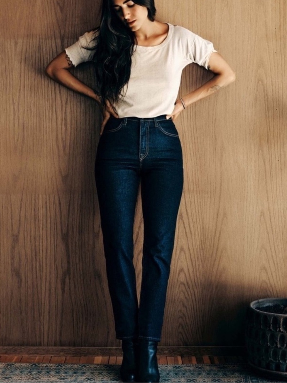 Imogene + Willie Jeans Elizabeth Skinny in Dark Wash Indigo